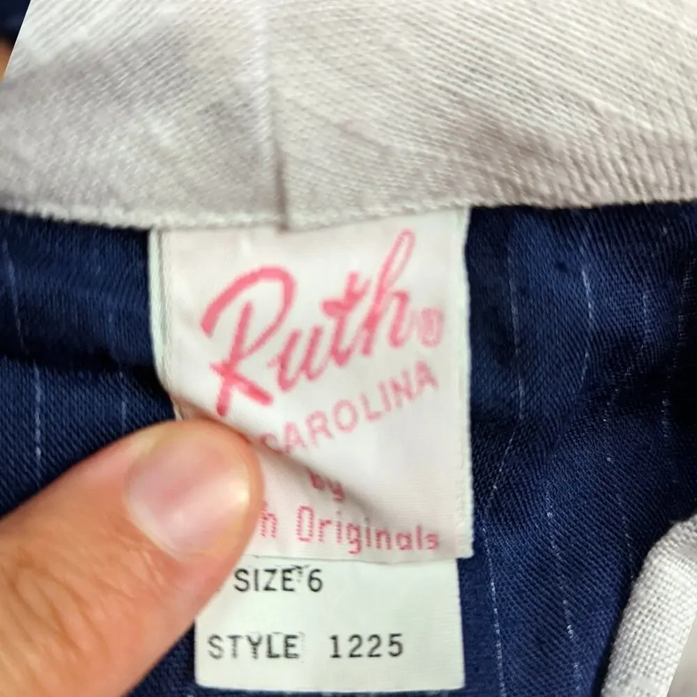 Vintage Ruth of Carolina Dress Girls Sz 6 Navy Sailor Nautical Bolero 80s